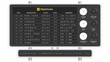 © Jer - Realistic Airport Departure Flip Board Display with World Clocks, Mechanical Split Flap Flight Information Board, Vintage Airport Timetable Vector Illustration