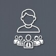 © Killington AI - Icon representing a leader with a team of employees below them