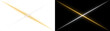 © Guddoo - Golden and white crossing laser lines forming glowing X shape for futuristic design in PNG, Transparent and Black Background Versions