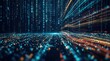 © Panuwat - Abstract digital background featuring binary code and AI algorithms.
