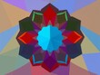 © DITSARAPHAN - Vector illustration of geometric shapes forming a flower, form, flower