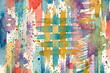 © WakMi - Vibrant multicolored hand painted watercolor background with artistic textures