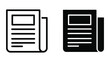 © fahad - News document page icon vector isolated on transparent background