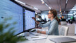 © Andrey Popov - Young Woman Uses Smart Software To Organize Office Files