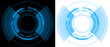 © Kal El BSF - Technology Futuristic Circular HUD Display with Blue Digital Rings and Advanced Interface Design