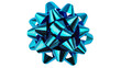 © Aliona - Shiny metallic blue gift bow isolated on transparent background