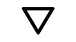 © Gabriel - Black triangle pointing down on white background