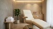 © Sadia - Modern luxury spa treatment room interior with massage bed and fresh towels in a wellness center