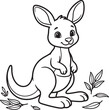 © NUR - Cute cartoon rabbit sitting on grass with flowers