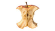 © Olga - An eaten apple core with remaining seeds organic waste isolated on transparent background