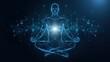 © abir - Digital human silhouette in meditation pose