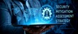 © Mia - Businessman using the tab and analyzing risk management data, business risk assessment, mitigation strategy, compliance planning, financial and operational control