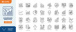 © Cetacons - dashboard analytics icon set. Editable stroke. Vector illustration