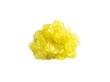 © Yuliia - Bright yellow sulfur crystal cluster with raw, jagged formations