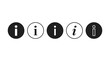 © Saidul - Information icon in flat style. Basic vector symbol illustration. Information, icon set featuring info button vector illustration.