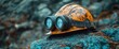 © ajeng - Mining helmet with headlamp on rocky surface