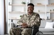 © Prostock-studio - Happy Black Male Veteran In Wheelchair Smiling While Sitting At Home, Exuding Joy And Positivity In A Comfortable Living Space, Promoting Inclusivity And Representation. Healthcare Concept.