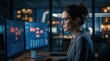 © Panuwat - Focused compliance analyst reviewing fraud alert workflow on computer monitors.