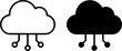 © nawab g - A digital cloud symbol featuring electronic circuit connections representing modern cloud computing technology.