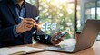 © BrilliantPixels - Business people using SEO tools to unlock online potential and boost visibility.