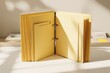 © TAlex - Open yellow privacy request folder with blank forms on desk