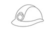 © bonu - Miners hard hat illustration on white background.