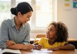 © Sumiya - Teacher helping a student in a classroom