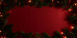 © alfi - Festive Christmas background with pine branches and warm lights