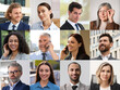 © New Africa - Businessmen and businesswomen of different ages, collection of portraits