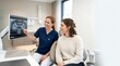 © Moh - Professional dentist explains detailed digital X-ray to a patient, fostering clear understanding and personalized care for excellent oral health in a contemporary medical setting
