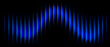 © Sabbiqul - Blue Neon Abstract Background With Glowing Vertical Light Waves And Futuristic Digital Pulse Effect