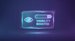 © Thimira - search visibility interface floats on dark background to confirm visibility boosted, verify serp presence, and manage indexing status