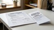 © l1gend - Literacy assessment resting beside a folded interpreter request form, health literacy patient communication concept