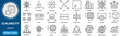 © Cacacon - Scalability icon set vector illustration concept for flexible architecture and elastic cloud editable stroke.