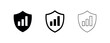 © liubomir118809 - Data growth shield icons.
