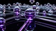 © Chhobi Bazaar - Futuristic data network with interconnected glass spheres