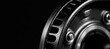 © spyrakot - Flywheel with vented housing in motion catching sharp studio highlights