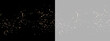 © Freesstock - Golden glitter particles PNG. Shimmering dust floats in a soft radiant stream. Luxury sparkle creates a festive overlay for elegant designs.