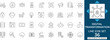 © MdAzizar - Digital transformation and firewall technology line icon set featuring shield, privacy, and database. Editable vector illustration for modern UI UX design projects