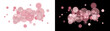 © Shadowfax - Pink bokeh light circles glow softly with blurred round shapes and sparkles perfect for romantic design in PNG, Transparent and Black Background Versions