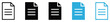 © MSTRINA - Document file icon with text page symbol representing papers, reports, forms, articles, records, and digital document management interfaces