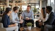 © zuchero - Diverse Business Team Collaborating in Modern Office, Teamwork, Leadership and Creative Strategy
