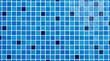 © Shamim - Blue mosaic tile background texture with square ceramic grid pattern for swimming pool design