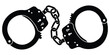 © MDANISUR - Black silhouette of handcuffs