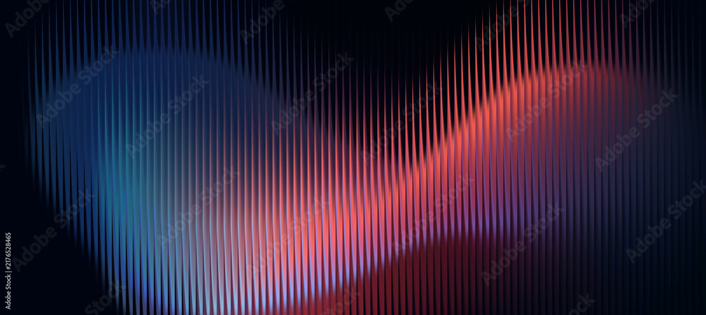 Glass gradient background, abstract vertical wave pattern for tech ...