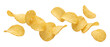 © Photo Find - Falling potato chips isolated on transparent background