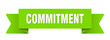 © BHM - commitment ribbon isolated on transparent background. commitment ribbon