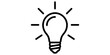 © Hanis - Light bulb icon representing idea, inspiration, and innovation with transparent background.