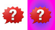 © Abdur - Red speech bubble with a white question mark, 3d symbol isolated on a white background, concept for help, support, or frequently asked questions