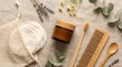 © rezaul4022 - Zero waste bathroom accessories sustainable beauty care products with bamboo and natural herbs